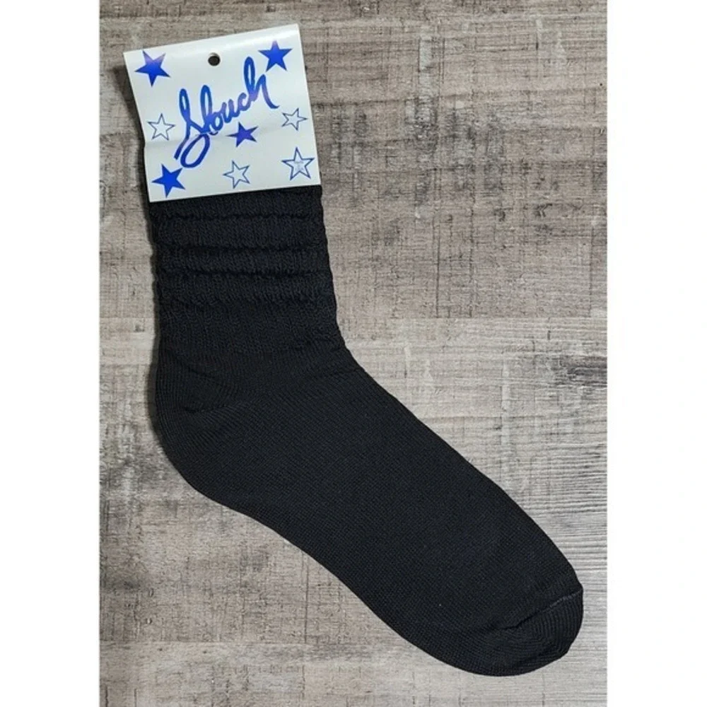 (LOT 4) Vintage Slouch Women's Scrunch Socks Black/White/Terracotta (One Size)